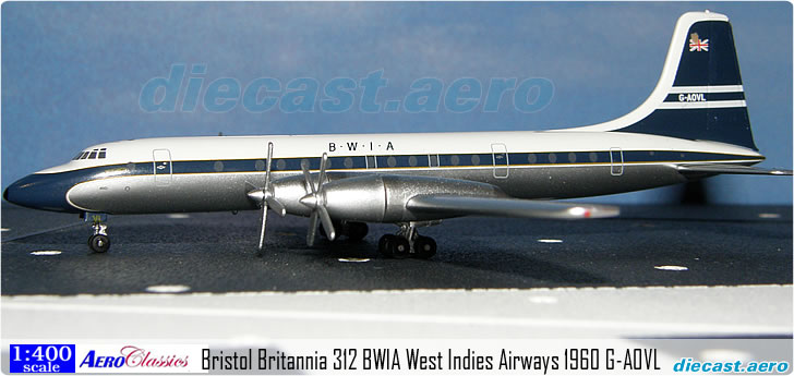 Bristol Britannia 312 BWIA West Indies Airways 1960 G-AOVL