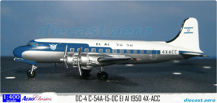 DC-4 C-54A-15-DC El Al 1950 4X-ACC