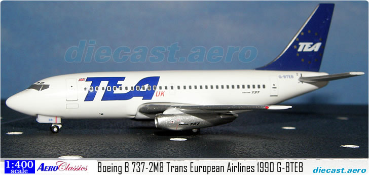 Boeing B 737-2M8 Trans European Airlines 1990 G-BTEB
