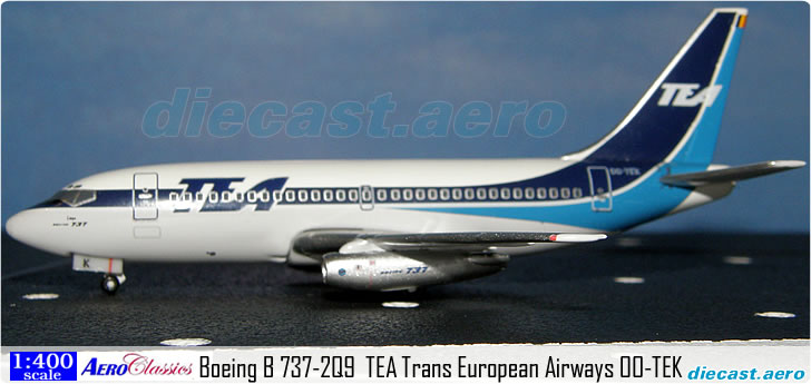 Boeing B 737-2Q9  TEA Trans European Airways OO-TEK