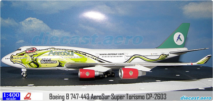 Boeing B 747-443 AeroSur Super Torismo CP-2603
