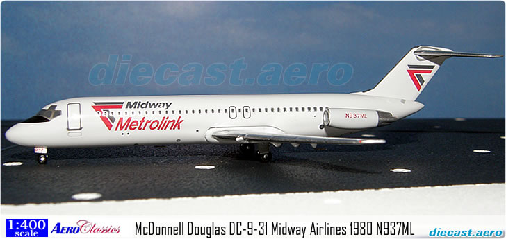 McDonnell Douglas DC-9-31 Midway Airlines 1980 N937ML