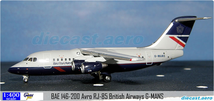 BAE 146-200 Avro RJ-85 British Airways G-MANS
