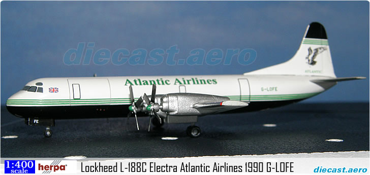Lockheed L-188C Electra Atlantic Airlines 1990 G-LOFE