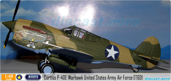 Curtiss P-40E Warhawk United States Army Air Force ET601