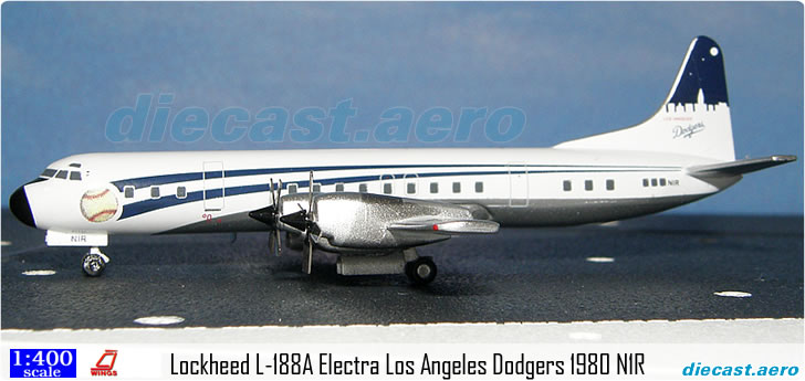 Lockheed L-188A Electra Los Angeles Dodgers 1980 N1R