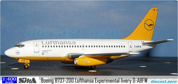 Boeing B737-200 Lufthansa Experimental livery D-ABFW