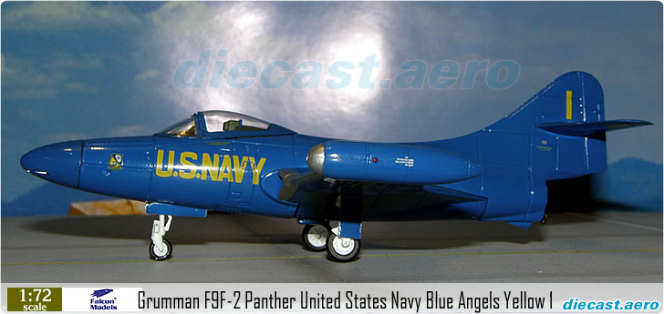 Grumman F9F-2 Panther United States Navy Blue Angels Yellow 1