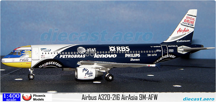 Airbus A320-216 AirAsia AT&T Williams - Formula 1 9M-AFW