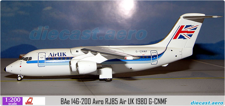BAe 146-200 Avro RJ85 Air UK 1980 G-CNMF