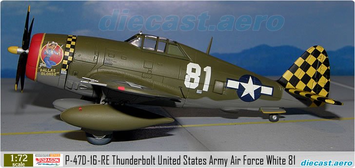 P-47D-16-RE Thunderbolt United States Army Air Force White 81
