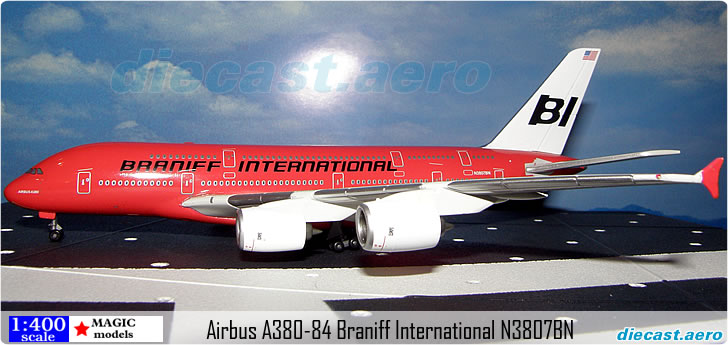 Airbus A380-84 Braniff International N3807BN