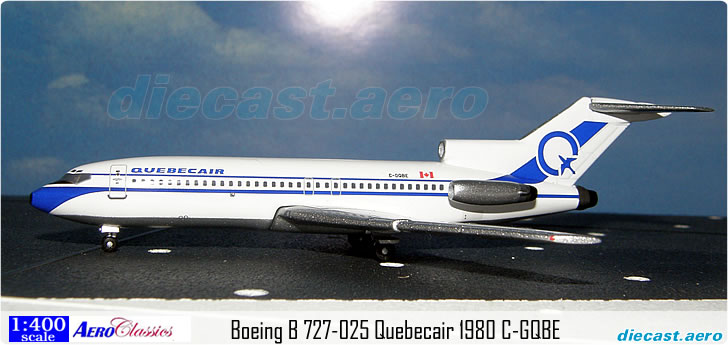 Boeing B 727-025 Quebecair 1980 C-GQBE