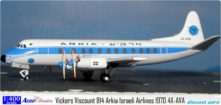 Vickers Viscount 814 Arkia Israeli Airlines 1970 4X-AVA