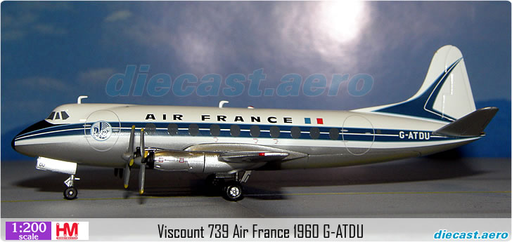 Viscount 739 Air France 1960 G-ATDU