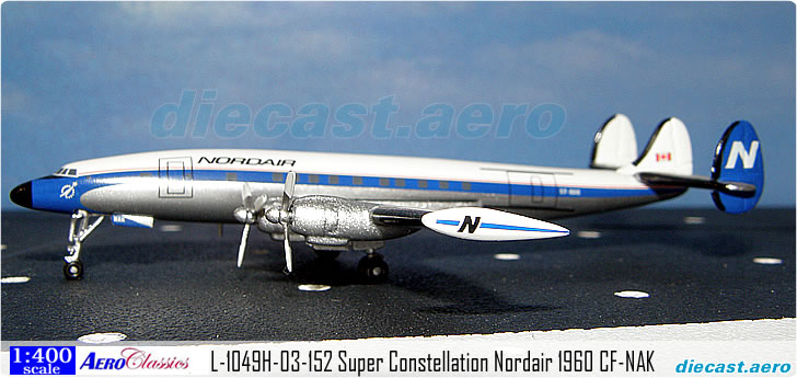 L-1049H-03-152 Super Constellation Nordair 1960 CF-NAK