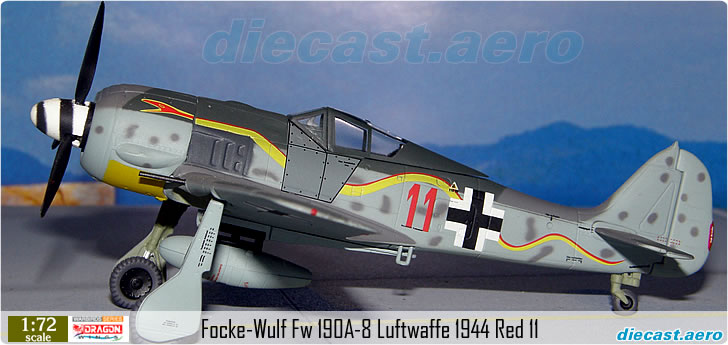 Focke-Wulf Fw 190A-8 Luftwaffe 1944 Red 11
