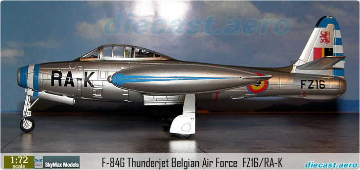 F-84G Thunderjet Belgian Air Force  FZ16/RA-K