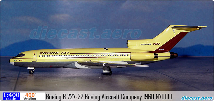 Boeing B 727-22 Boeing Aircraft Company 1960 N7001U