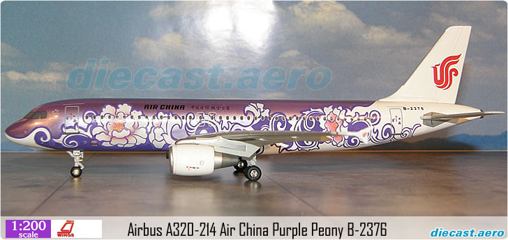Airbus A320-214 Air China Purple Peony B-2376