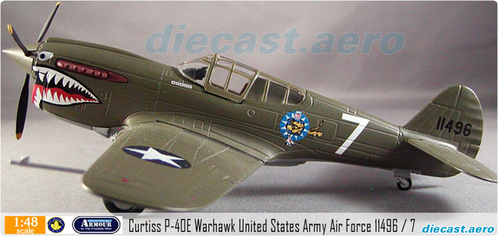 Curtiss P-40E Warhawk United States Army Air Force 11496 / 7