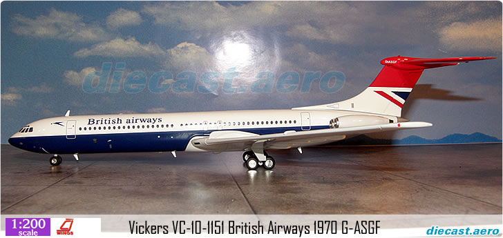 Vickers VC-10-1151 British Airways 1970 G-ASGF