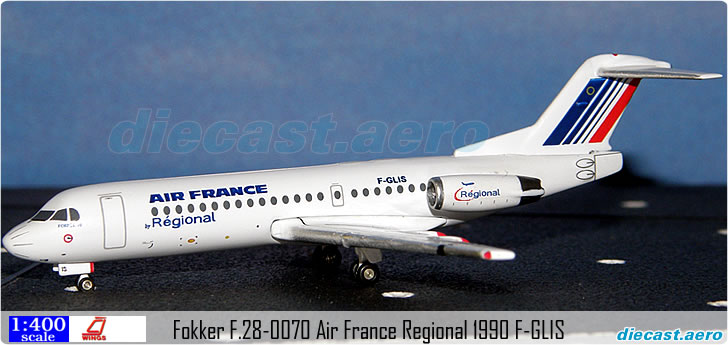 Fokker F.28-0070 Air France Regional 1990 F-GLIS