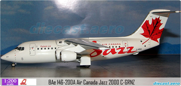 BAe 146-200A Air Canada Jazz 2000 C-GRNZ
