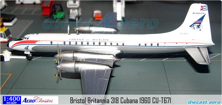 Bristol Britannia 318 Cubana 1960 CU-T671