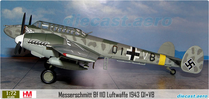 Messerschmitt Bf 110 Luftwaffe 1943 Q1+VB