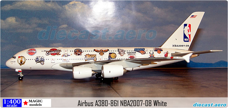 Airbus A380-861 NBA2007-08 White