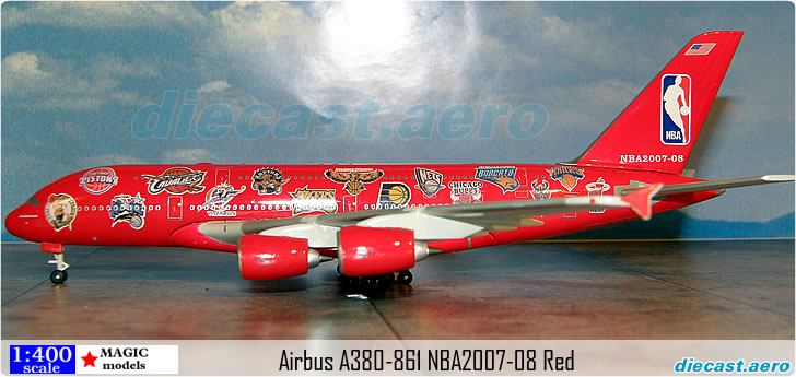 Airbus A380-861 NBA2007-08 Red
