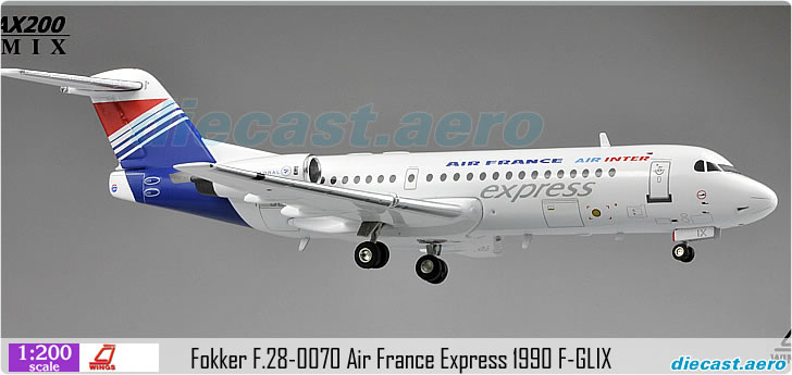 Fokker F.28-0070 Air France Express 1990 F-GLIX