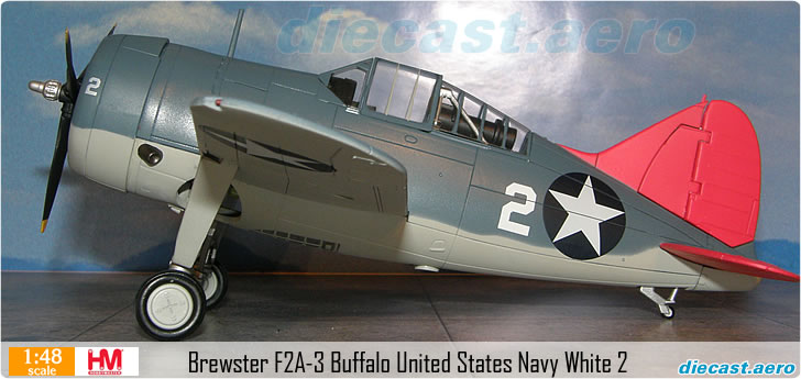 Brewster F2A-3 Buffalo United States Navy White 2