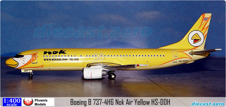 Boeing B 737-4H6 Nok Air Yellow HS-DDH