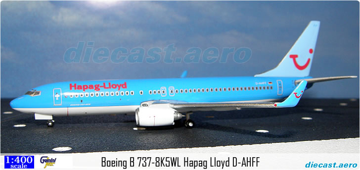 Boeing B 737-8K5WL Hapag Lloyd D-AHFF