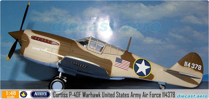Curtiss P-40F Warhawk United States Army Air Force 114378