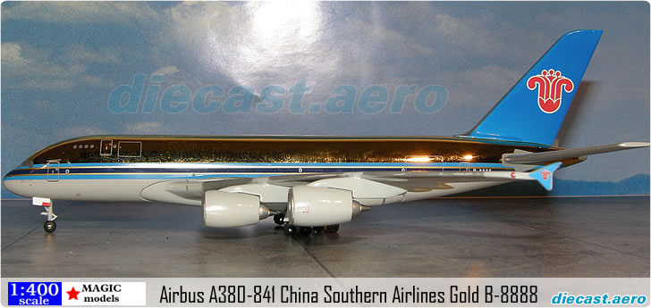 Airbus A380-841 China Southern Airlines Gold B-8888
