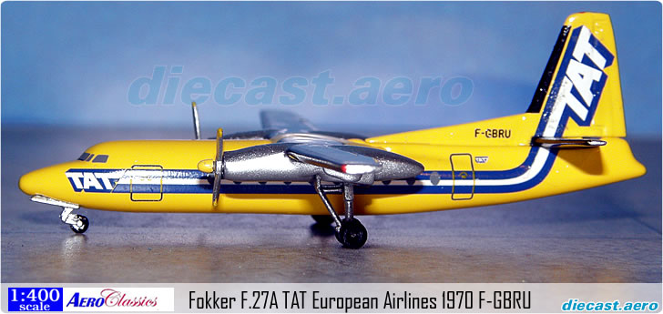 Fokker F.27A TAT European Airlines 1970 F-GBRU