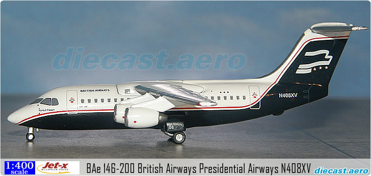 BAe 146-200 British Airways Presidential Airways N408XV