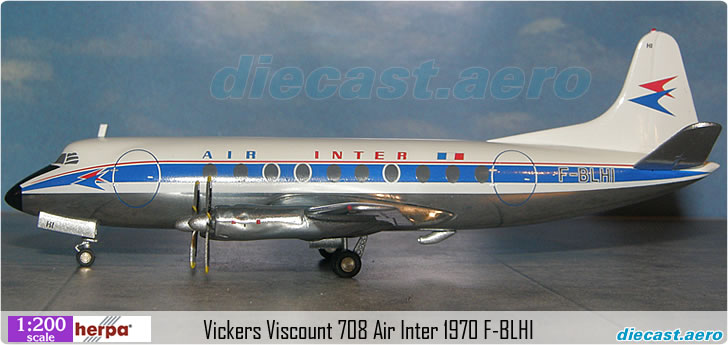 Vickers Viscount 708 Air Inter 1970 F-BLHI