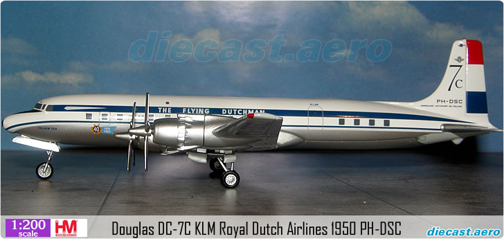 Douglas DC-7C KLM Royal Dutch Airlines 1950 PH-DSC
