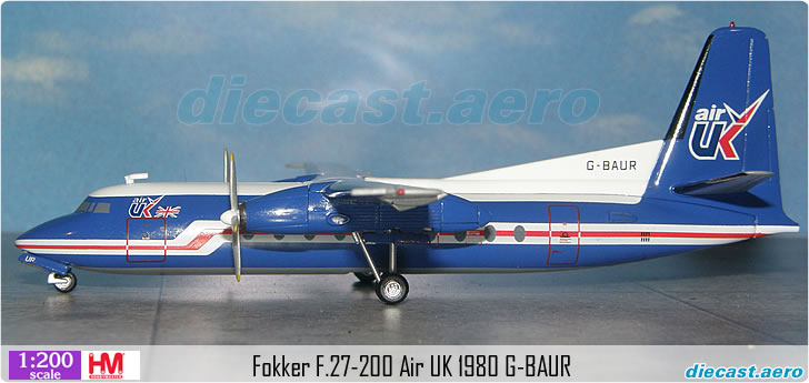 Fokker F.27-200 Air UK 1980 G-BAUR