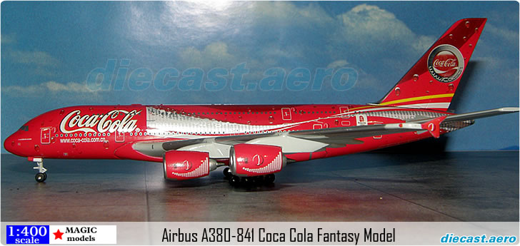 Airbus A380-841 Coca Cola Fantasy Model