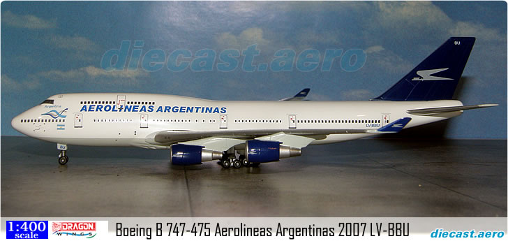 Boeing B 747-475 Aerolineas Argentinas 2007 LV-BBU