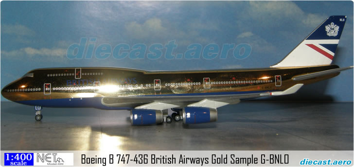 Boeing B 747-436 British Airways Gold Sample G-BNLO