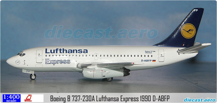 Boeing B 737-230A Lufthansa Express 1990 D-ABFP