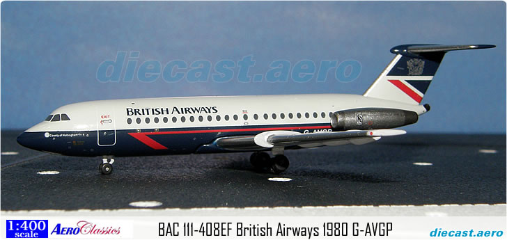 BAC 111-408EF British Airways 1980 G-AVGP
