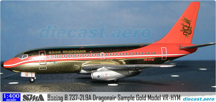 Boeing B 737-2L9A Dragonair Sample Gold Model VR-HYM