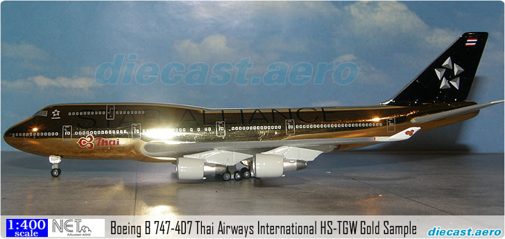 Boeing B 747-4D7 Thai Airways International HS-TGW Gold Sample